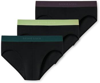 Schiesser Rio-Slips 3-Pack Organic Cotton mehrfarbig 95/5 (180193-919)