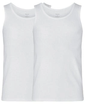 Resteröds Unterhemd Tanktop 2er Pack Bamboo weiß
