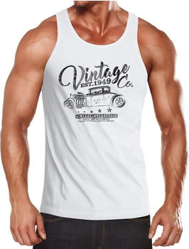 Neverless Tank Top Retro Auto Vintage Car Oldschool