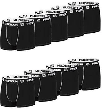 Freegun Boxershorts hypoallergen schwarz 9er Pack
