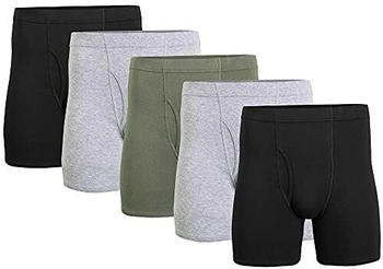 Gildan Unterwäsche verdecktem Bund Boxershorts Retroshorts schwarz sport grey military green