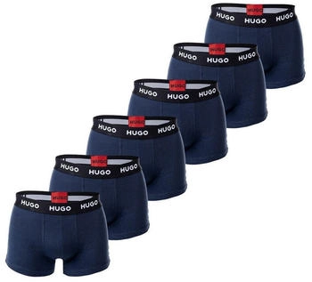 HUGO Boxershort 6er Pack blau dunkelblau
