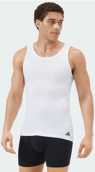 Adidas Active Flex Tanktop-Unterw&auml;sche aus Baumwolle 2 St&uuml;ck White (JK4020)