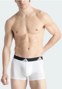Adidas Active Flex Cotton Boxershorts 3er-Pack - Unterw&auml;sche White / Medium Grey Heather / Black (JK3953)