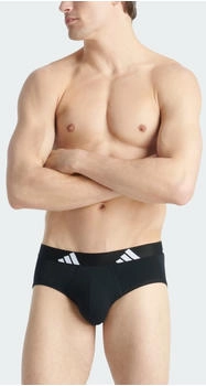 Adidas Active Flex Cotton Slip 3er-Pack - Unterwäsche Black (JK3936)