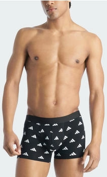 Adidas Active Flex Cotton Boxershorts 3er-Pack - Unterwäsche Black / Black / Collegiate Royal (JK3952)