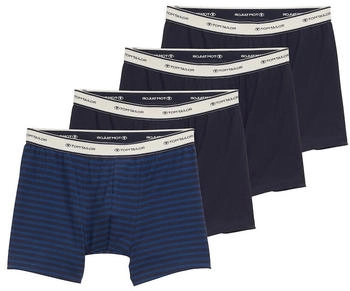 Tom Tailor Mittellange Boxer im 4er-Pack blue stripe / (75276_U622)