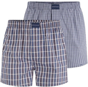 Tom Tailor Mittellange Boxershorts aus Baumwolle im 2er-Pack blue-dark-check / (70179 0010_U634) Tom Tailor Mittellange Boxershorts aus Baumwolle im 2er-Pack blue-dark-check / (70179 0010_U634)