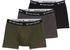 Tom Tailor Mittellange Boxershorts im 3er-Pack grün-dunkel-melange (70162_U0361)