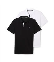 TOM TAILOR Poloshirt Packung, 2 Stk. im Doppelpack