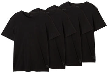 Tom Tailor T-Shirts aus Baumwolle im 4er-Pack Black (1042383_29999)
