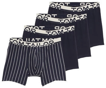 Tom Tailor Mittellange Boxershorts im 4er-Pack blue-medium-multicolor / (75272_U628)