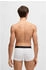 Hugo Boss Dreier-Pack eng anliegende Boxershorts aus Stretch-Baumwolle mit kurzem Bein und Logos am Bund - Style Trunk 3P ONE 50544263 Weiß