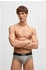 Hugo Boss Dreier-Pack Slips aus Stretch-Baumwolle mit Logo-Bund - Style HipBr 3P ONE 50546561 Weiß / Grau / Schwarz