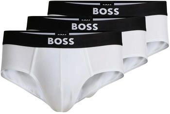Hugo Boss Dreier-Pack Slips aus Stretch-Baumwolle mit Logo-Bund - Style HipBr 3P ONE 50546561 Weiß Hugo Boss Dreier-Pack Slips aus Stretch-Baumwolle mit Logo-Bund - Style HipBr 3P ONE 50546561 Weiß
