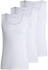 Hugo Boss Dreier-Pack Tanktops aus Baumwolle mit Logo-Stickerei - Style TankTop3P RibClassic 50542132 Weiß
