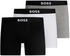 Hugo Boss Dreier-Pack eng anliegende Boxershorts aus Stretch-Baumwolle mit Logos - Style BoxerBr 3P ONE 50544272 Weiß / Grau / Schwarz