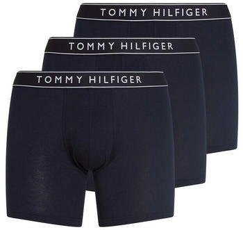 Tommy Hilfiger 3P Essentials Boxershorts dunkelblau schwarz Baumwolle