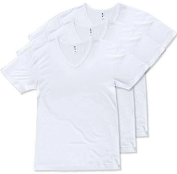 Cito 3er Pack T-Shirt V-Ausschnitt micromodal weiss schwarz