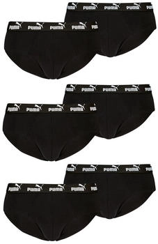 Puma Elements Brief Slips 6er Pack schwarz