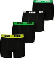 PUMA Boxershorts "PUMA BOYS EVERYDAY BASIC BOXERS 4P ECOM" 4er Pack, mit farblich