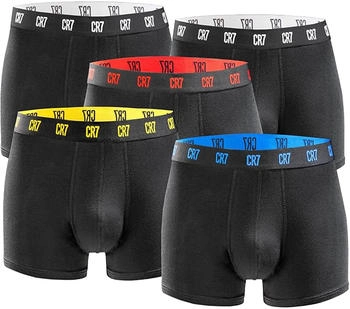 CR7 Cristiano Ronaldo 5er Pack Boxershorts Trunk schwarz farbig