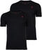 U.S. Polo Assn. T-Shirt Herren 2er Pack bequem sitzend schwarz