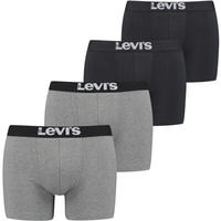 Levis Boxershorts "Men Solid Logo Boxer 4er Pack" Packung, 4er-Pack, mit breitem