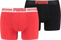 PUMA Boxershorts "PUMA MEN EVERYDAY PLACED LOGO BOXERS" 2er Pack, mit Logo Webbund