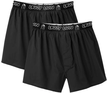 Lousy Livin Boxerbriefs 2er-Pack schwarz