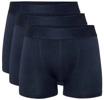 Resteröds retro short pant 3er pack organisch baumwolle marine