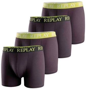 Replay Boxer Shorts 4er Pack schwarz hellgrün