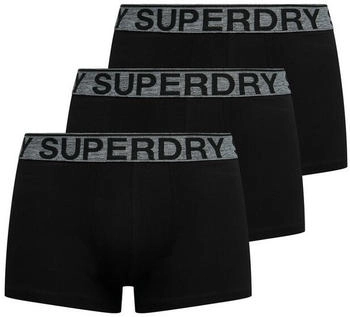 Superdry Boxershorts Dreifach schwarz grau