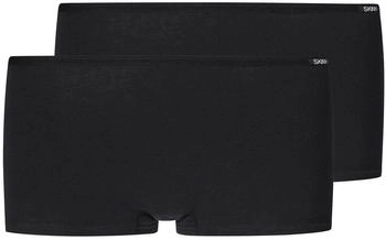 Skiny Cotton Essentials Pants 2er-Pack 7662 schwarz