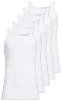 Conta Unterhemd Tanktop 5er Pack Feinripp weiß