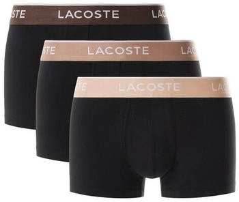 Lacoste Logo Waist Trunks 3er-Pack schwarz beige grau