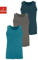 H.I.S Tanktop ", Unterziehshirt, Unterhemd f&uuml;r Herren" 3er-Pack, unifarben,