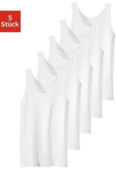 H.I.S Jeans Unterhemd 5er-Pack weiß