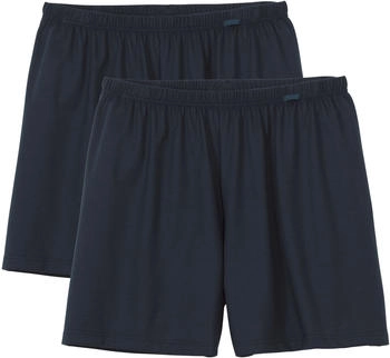 Calida Boxer 2er-Pack weichem Bund blau schwarz