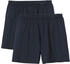 Calida Boxer 2er-Pack weichem Bund blau schwarz