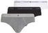 Tommy Hilfiger Signature Cotton Essentials Slips 3er-Pack grau schwarz weiß