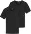 Schiesser 2PACK T-shirt V-Ausschnitt schwarz