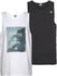 Ocean Sports Wear Tanktop 2er-Pack baumwolle schwarz weiß bedruckt