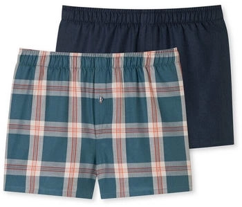 Schiesser Boxershorts grün 2er-Set Schiesser Boxershorts grün 2er-Set