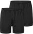 Schiesser Boxershorts 2er-Pack Jersey schwarz - Boxershorts Multipacks (182426-000)