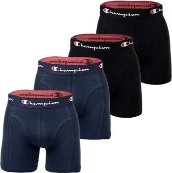 Champion Boxershorts Baumwolle Logobund blau schwarz