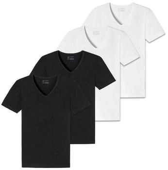 Schiesser Shirt schwarz wei&szlig;