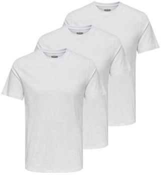 Only & Sons T-Shirt 3er Pack MAX weiß
