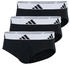 Adidas Herren Slip 3er Pack Stretch bunt flussgrau weiss