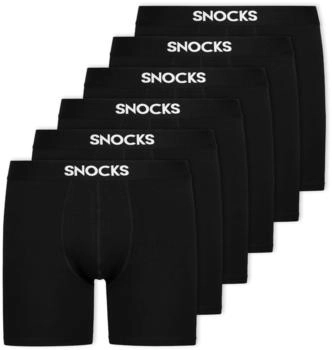 Snocks Boxershorts längerem Bein schwarz